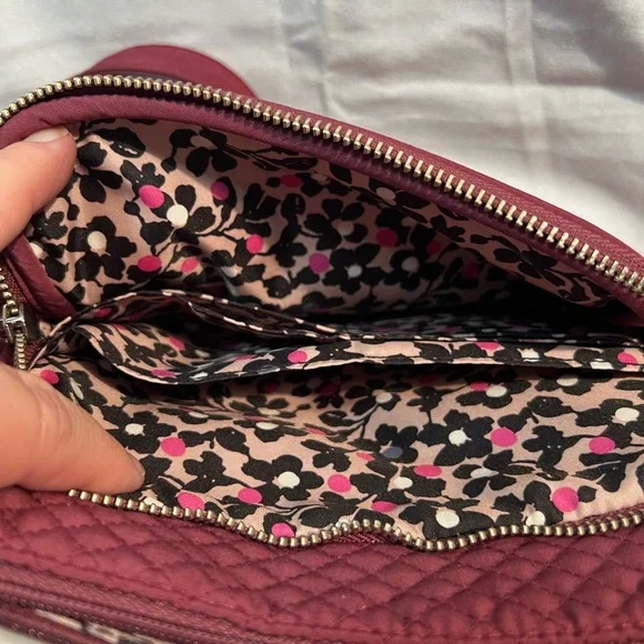 Vera Bradley Quilted Crossbody Bag - Burgundy - Picture 5 of 10
